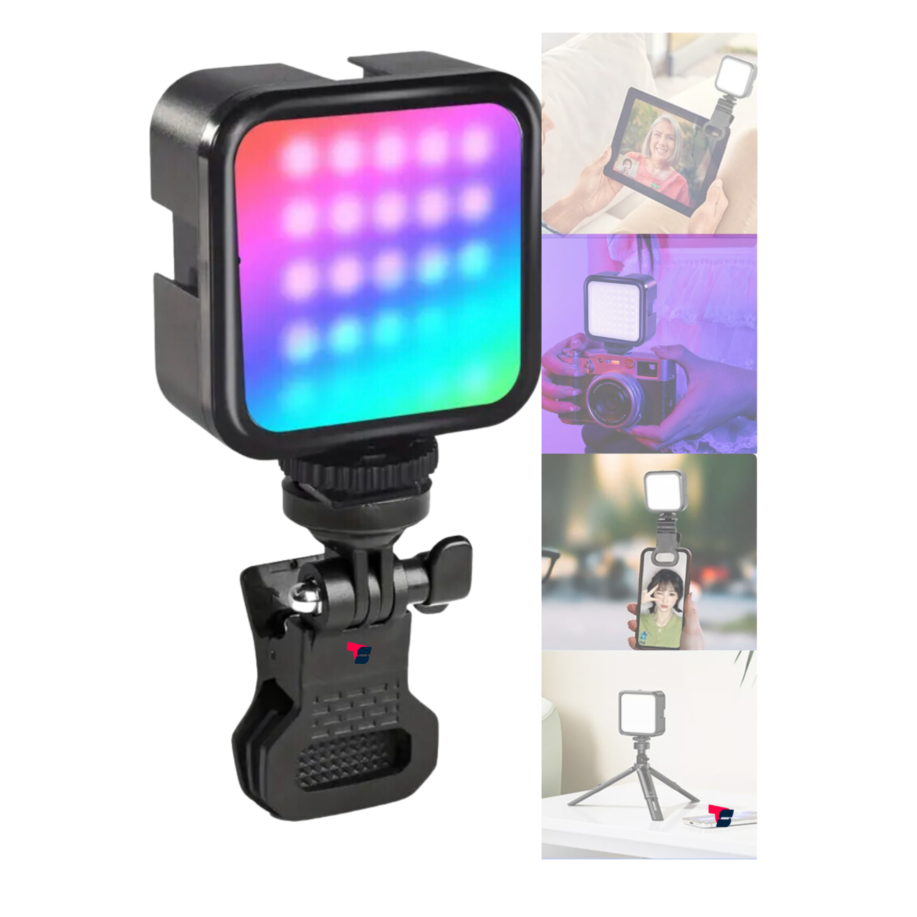 LUZ LED SELFIE RGB +LUZ CÁLIDA FRIA